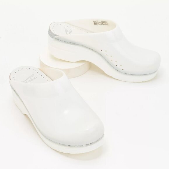 NEW Dansko Sonja Translucent Clogs  For Women in white 462 - Picture 1 of 7